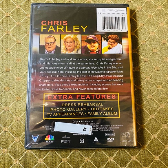 Saturday Night Live - Best of Chris Farley DVD, 2003 NEW Sealed RARE - Picture 3 of 4
